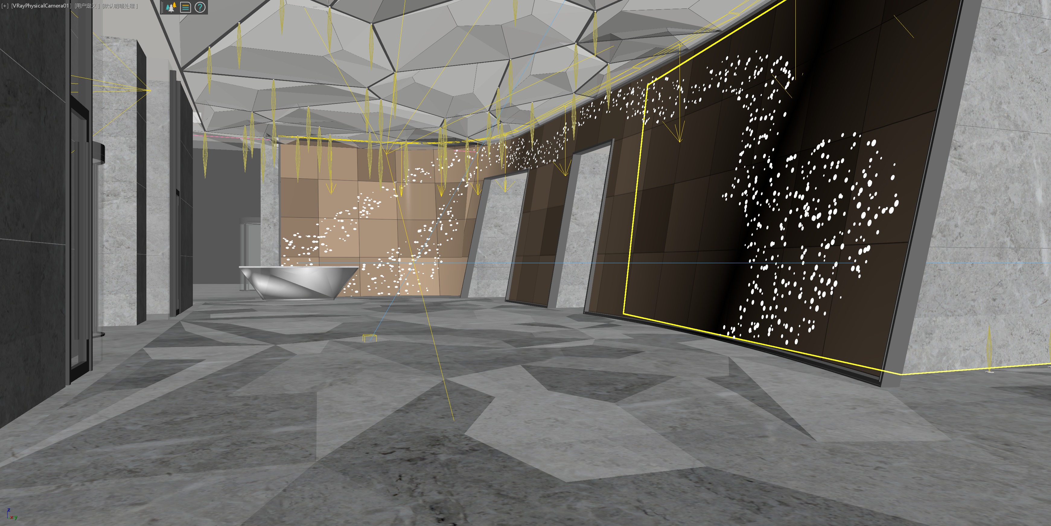 lobby hotel 3D model_2