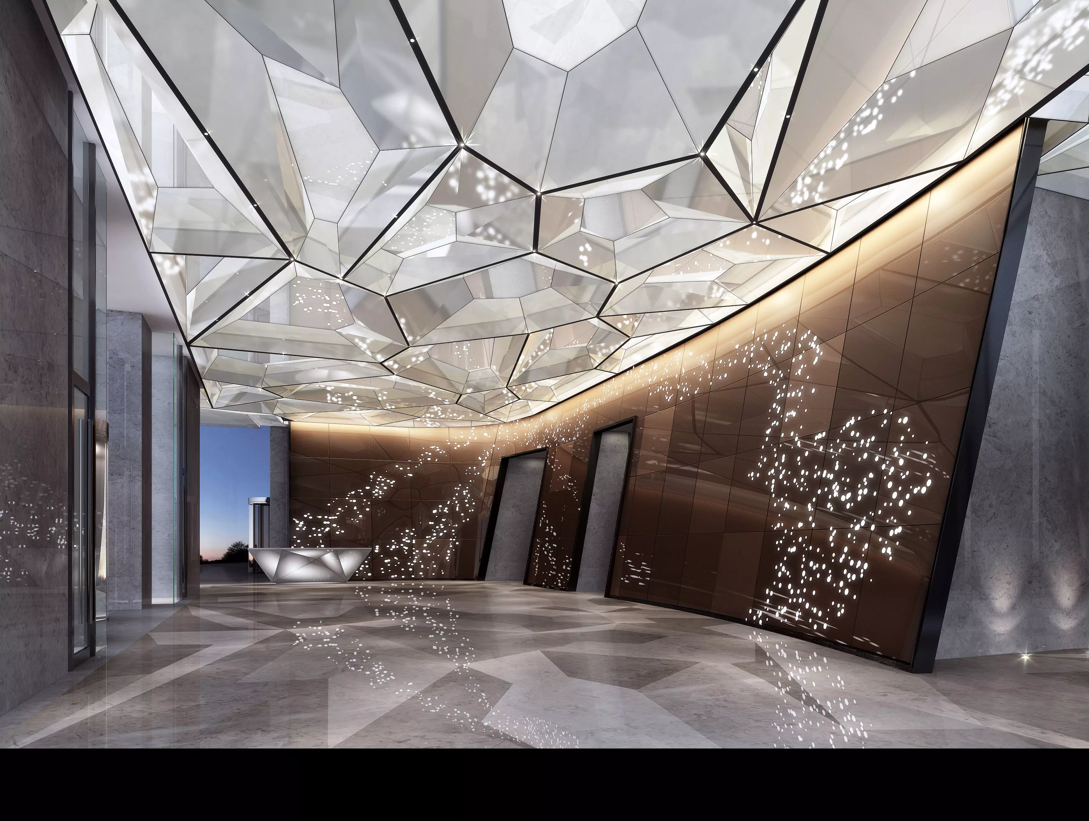 lobby hotel 3D model_0