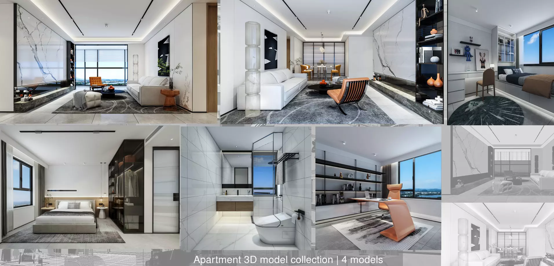Apartment 3D model collection _0