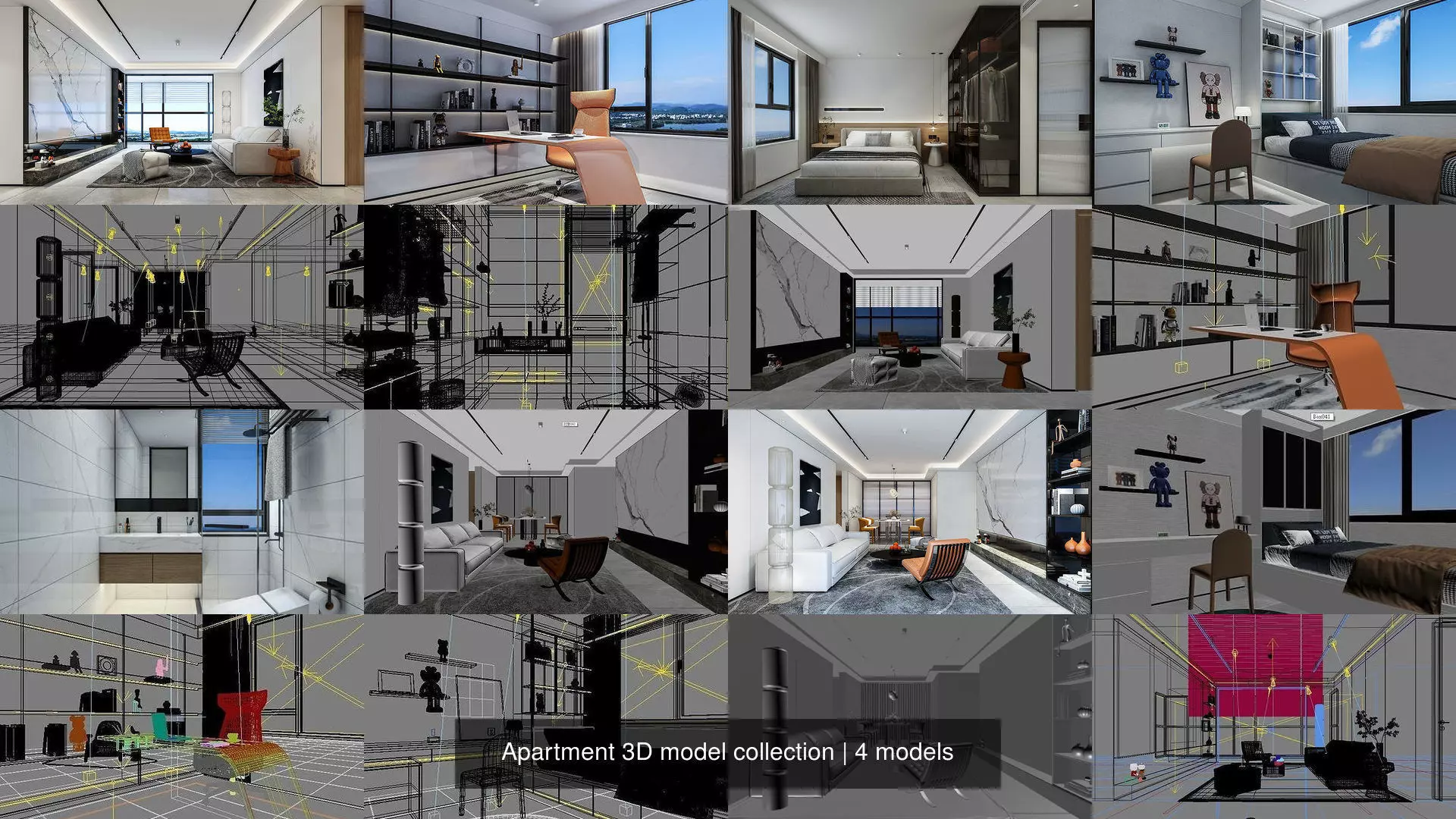 Apartment 3D model collection _1