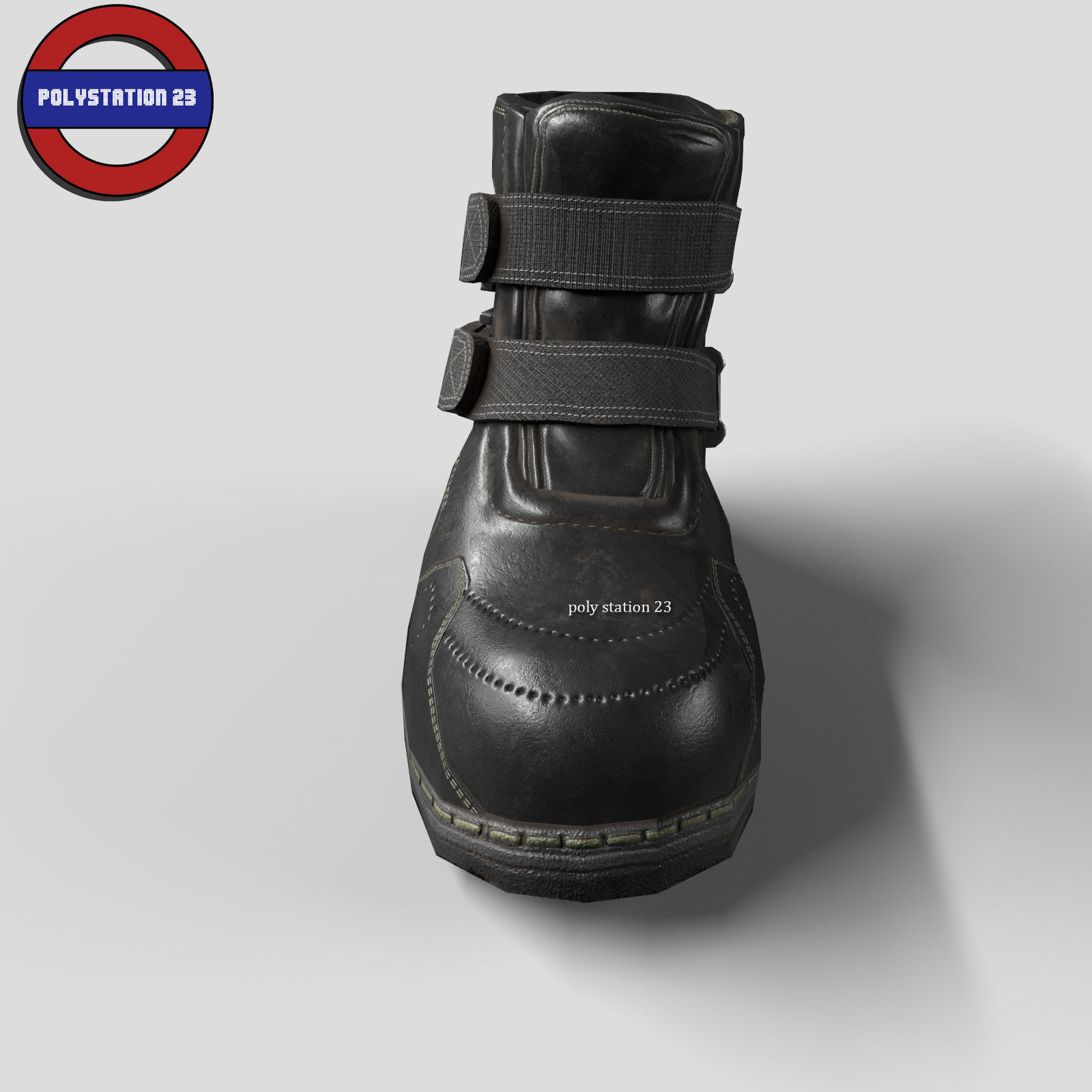 sci fi shoes v2 game ready Low-poly 3D model_7