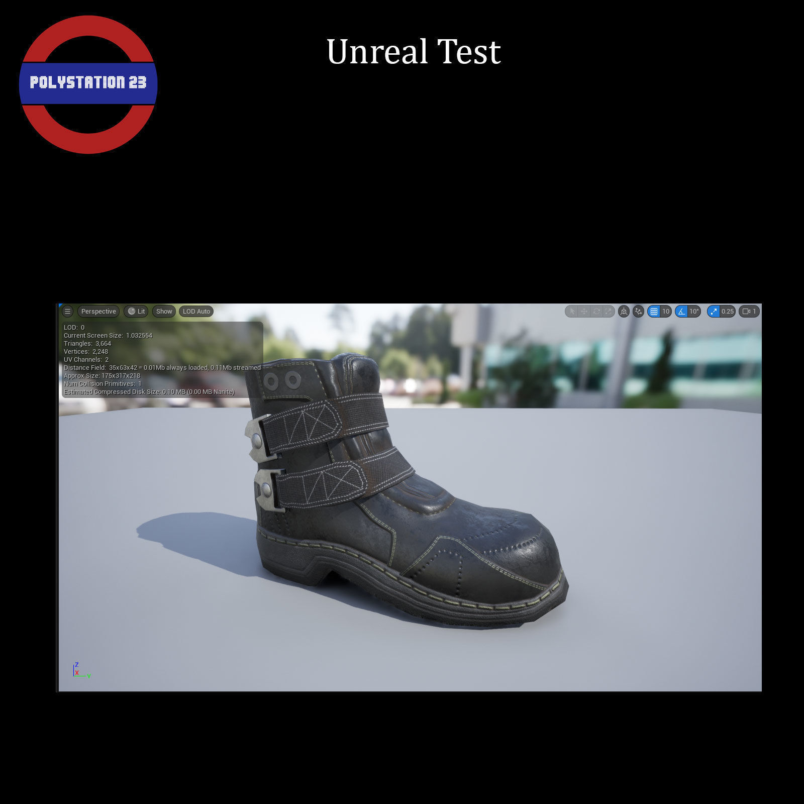 sci fi shoes v2 game ready Low-poly 3D model_12