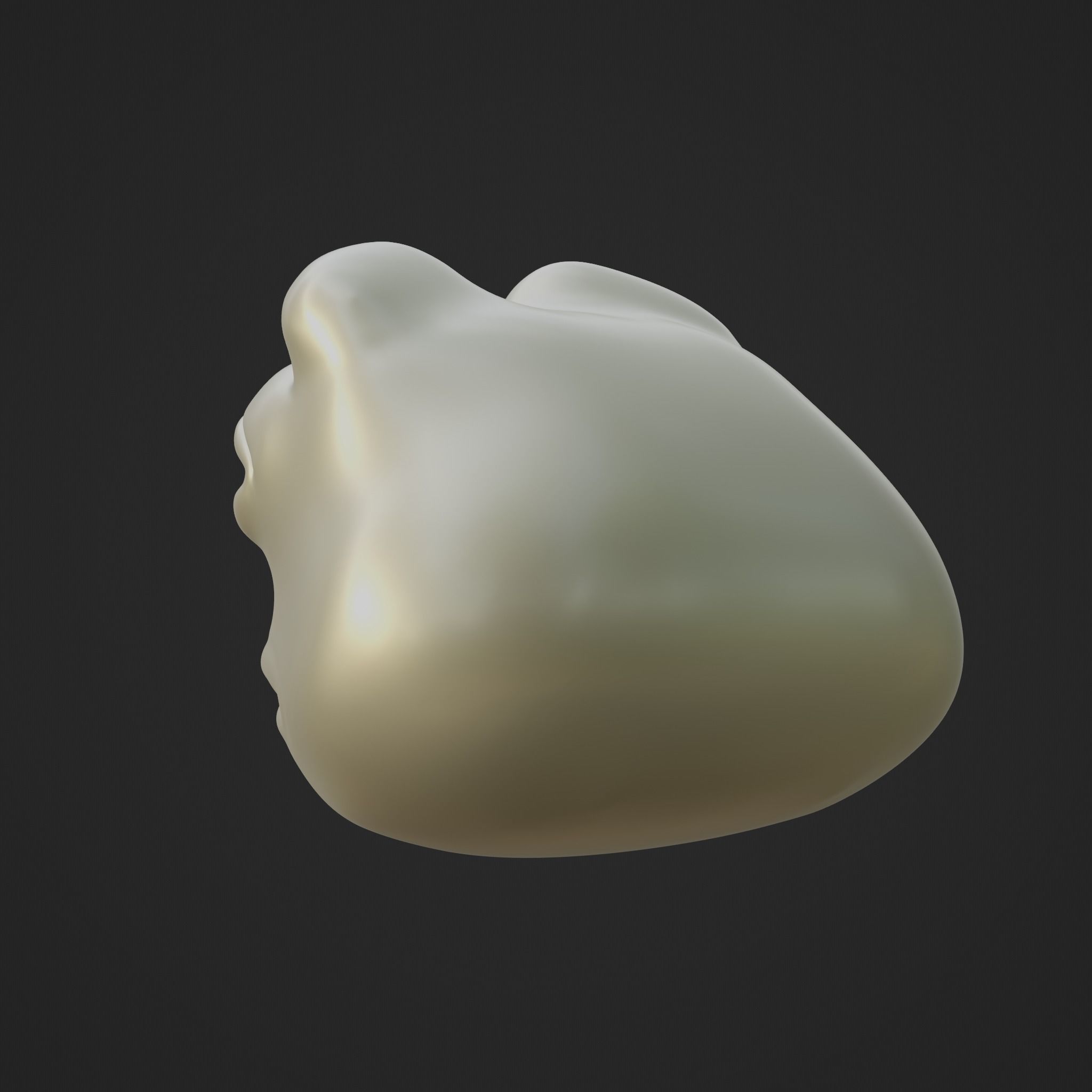 Pepe the Frog - Pepe Head Base Model Low-poly 3D model_14