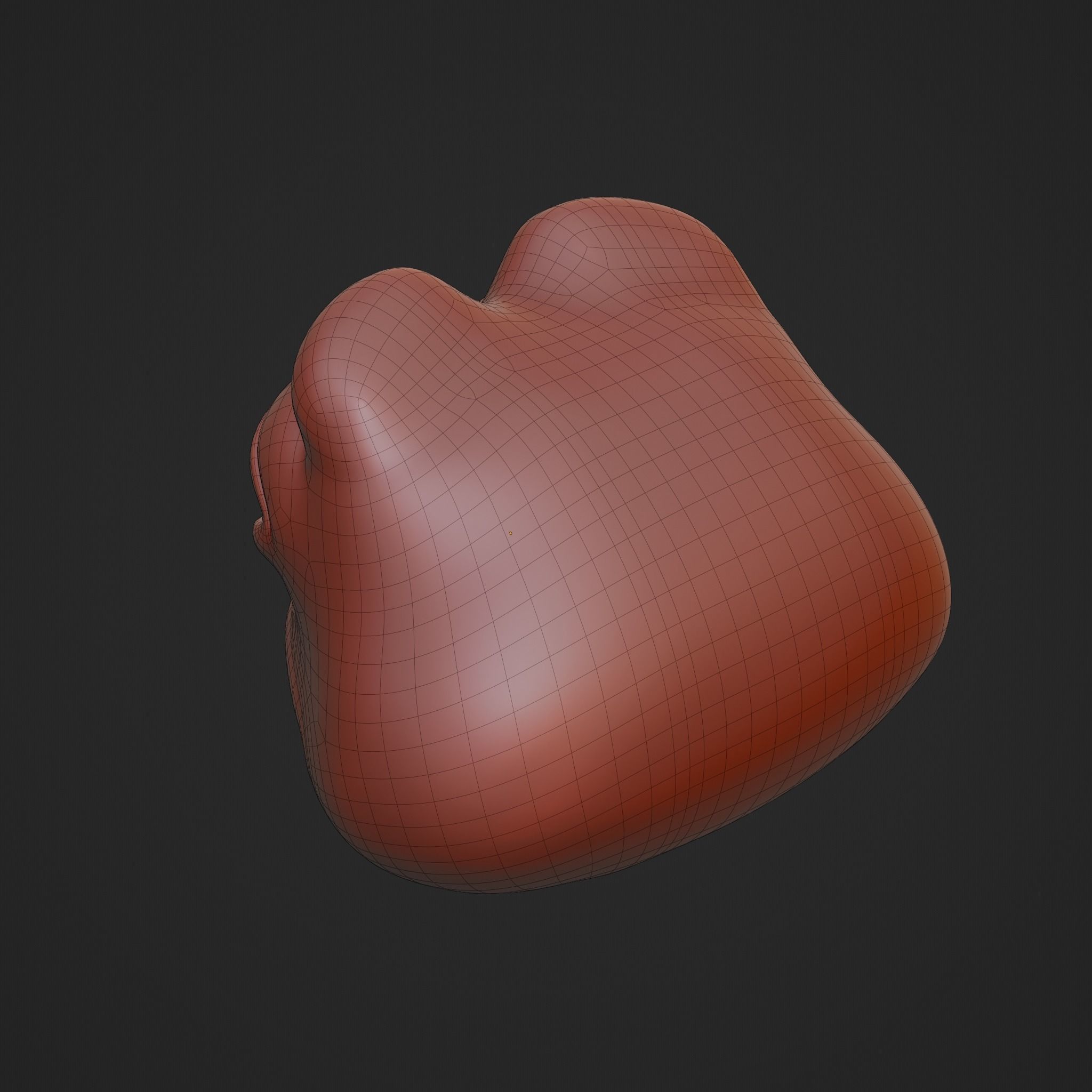 Pepe the Frog - Pepe Head Base Model Low-poly 3D model_23