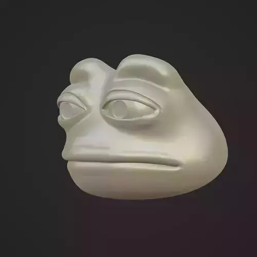 Pepe the Frog - Pepe Head Base Model Low-poly 3D model