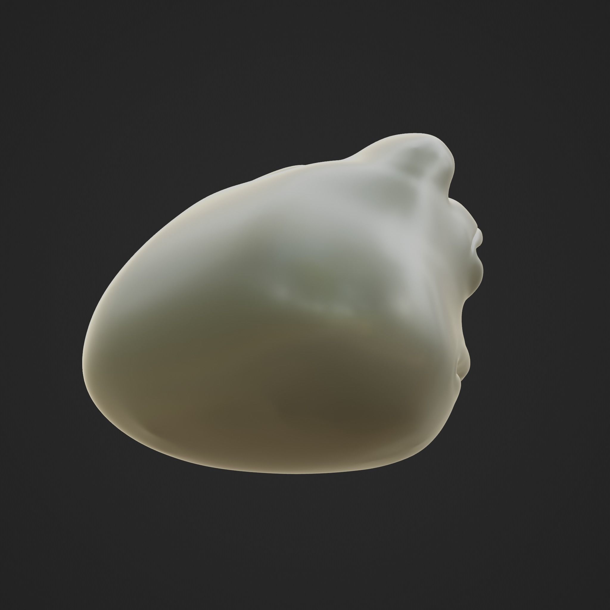 Pepe the Frog - Pepe Head Base Model Low-poly 3D model_5