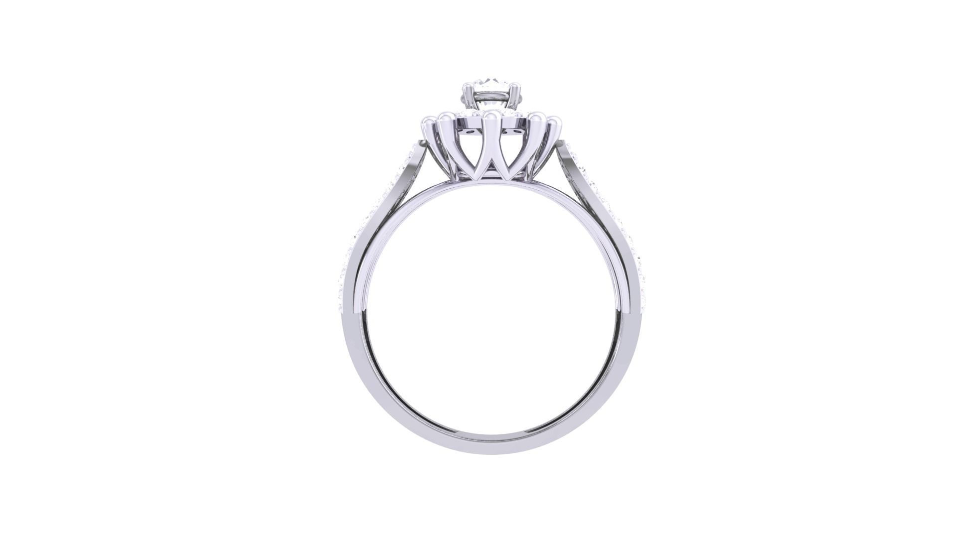 Women Solitaire Ring 3dm stl 3mf mtl gltf glb obj render detail 3D print model_10