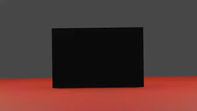 Modern Black Work Table 3D model