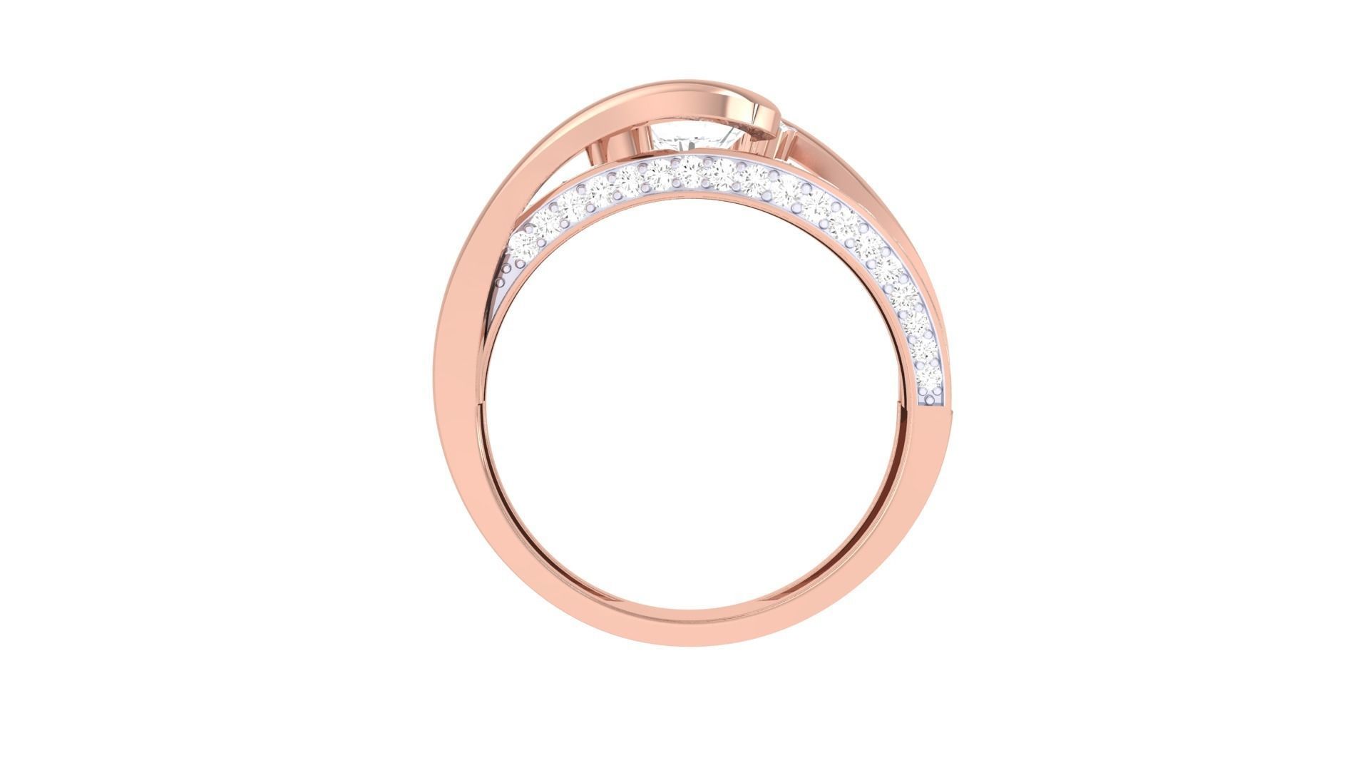 Women Solitaire Ring 3dm stl 3mf mtl gltf glb obj render detail 3D print model_9