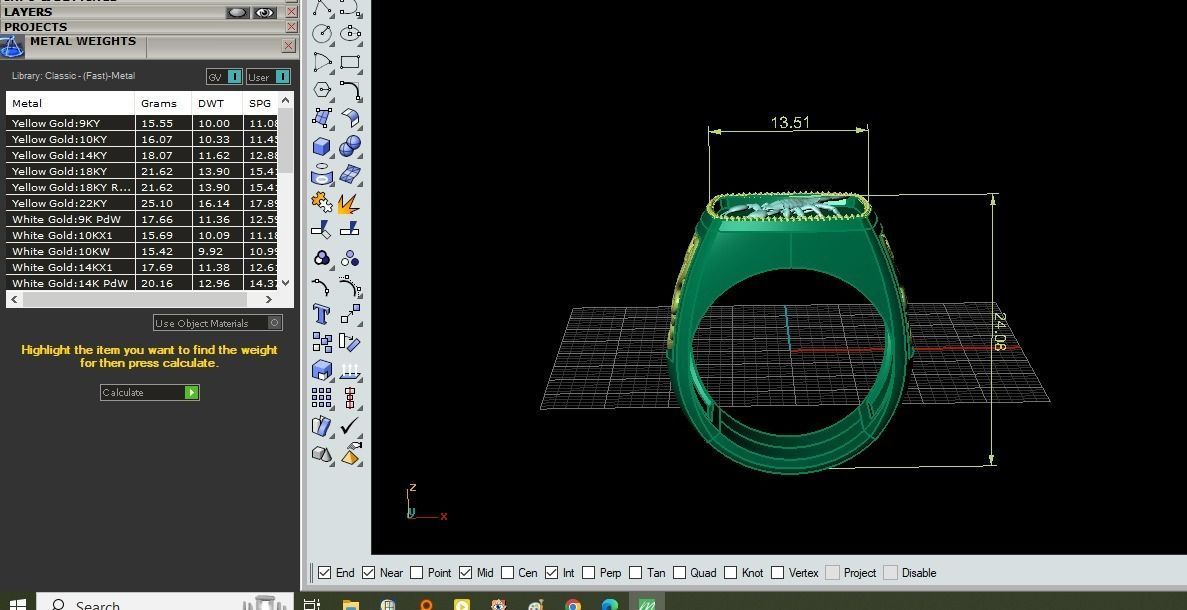 scorpion ring 3D print model_14