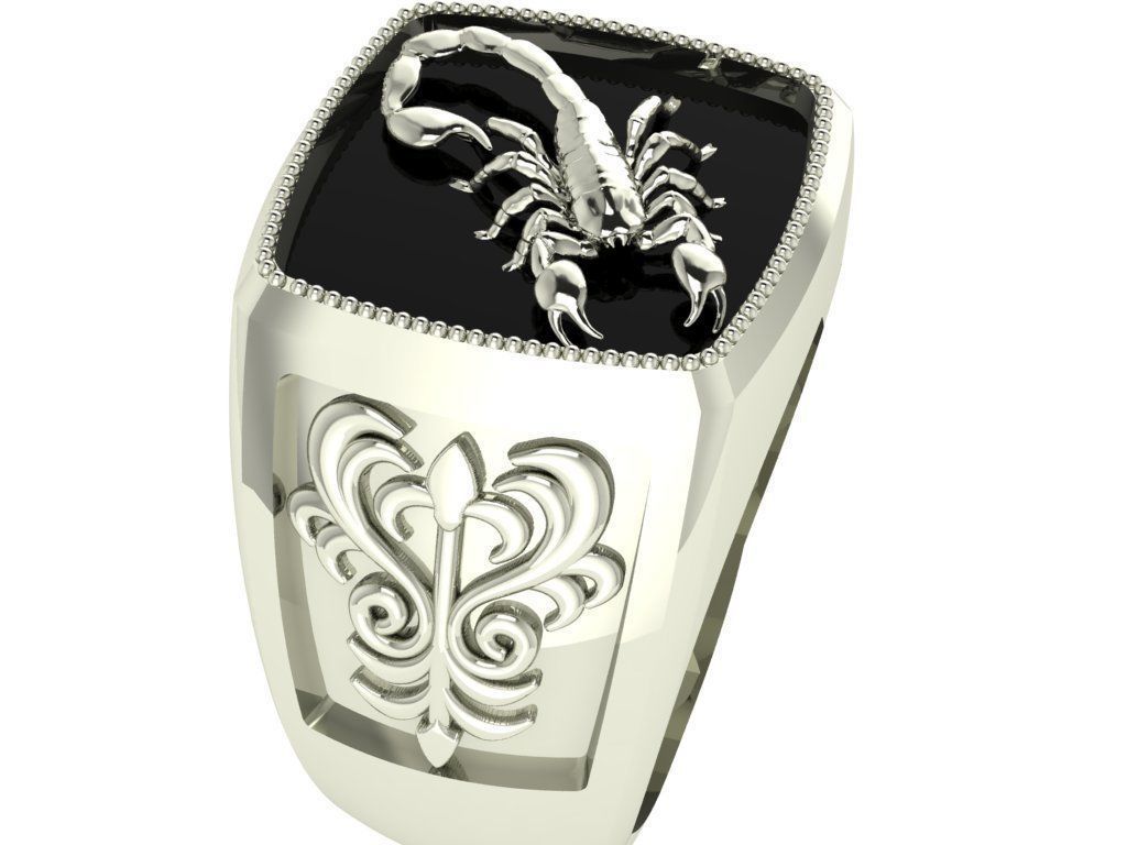 scorpion ring 3D print model_2