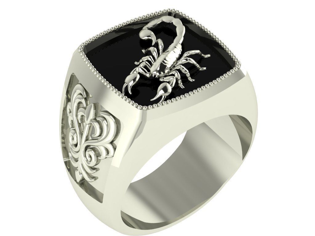scorpion ring 3D print model_1