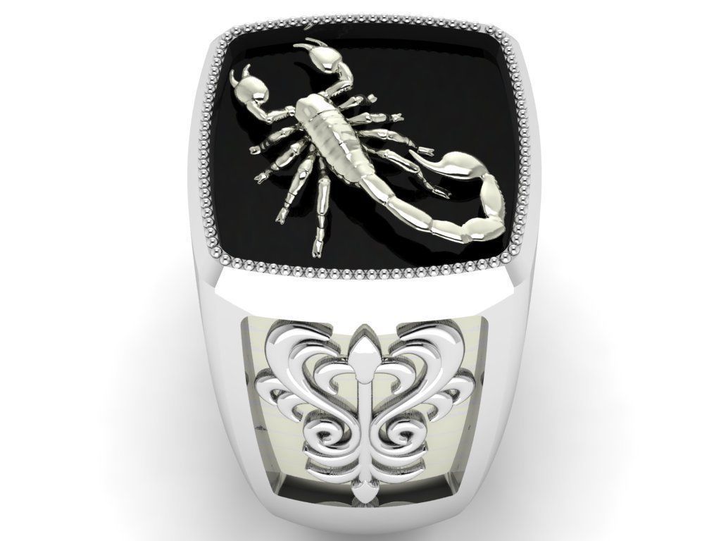 scorpion ring 3D print model_11