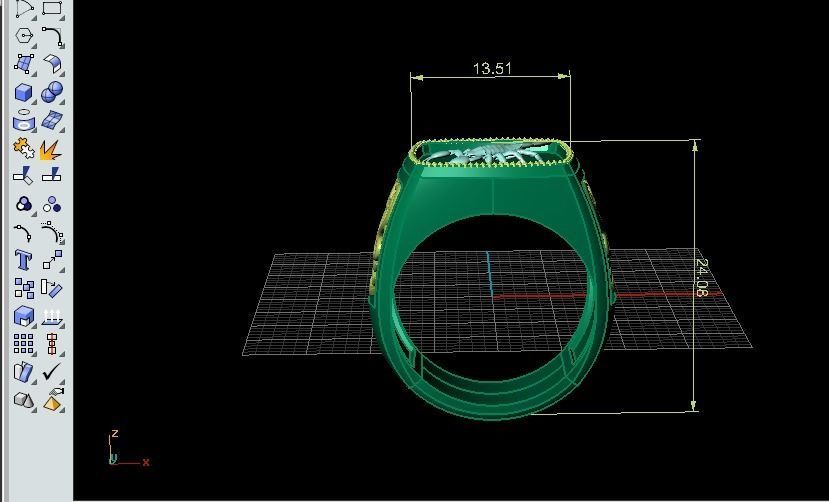 scorpion ring 3D print model_15