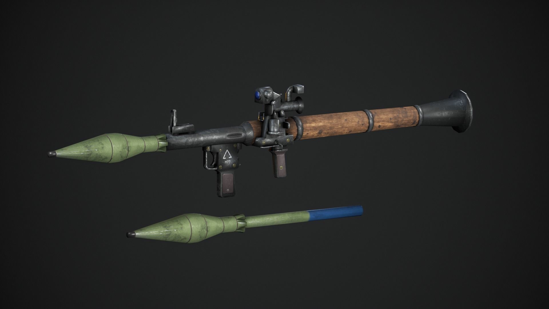 Rocket Launcher RPG-7 3D model_4