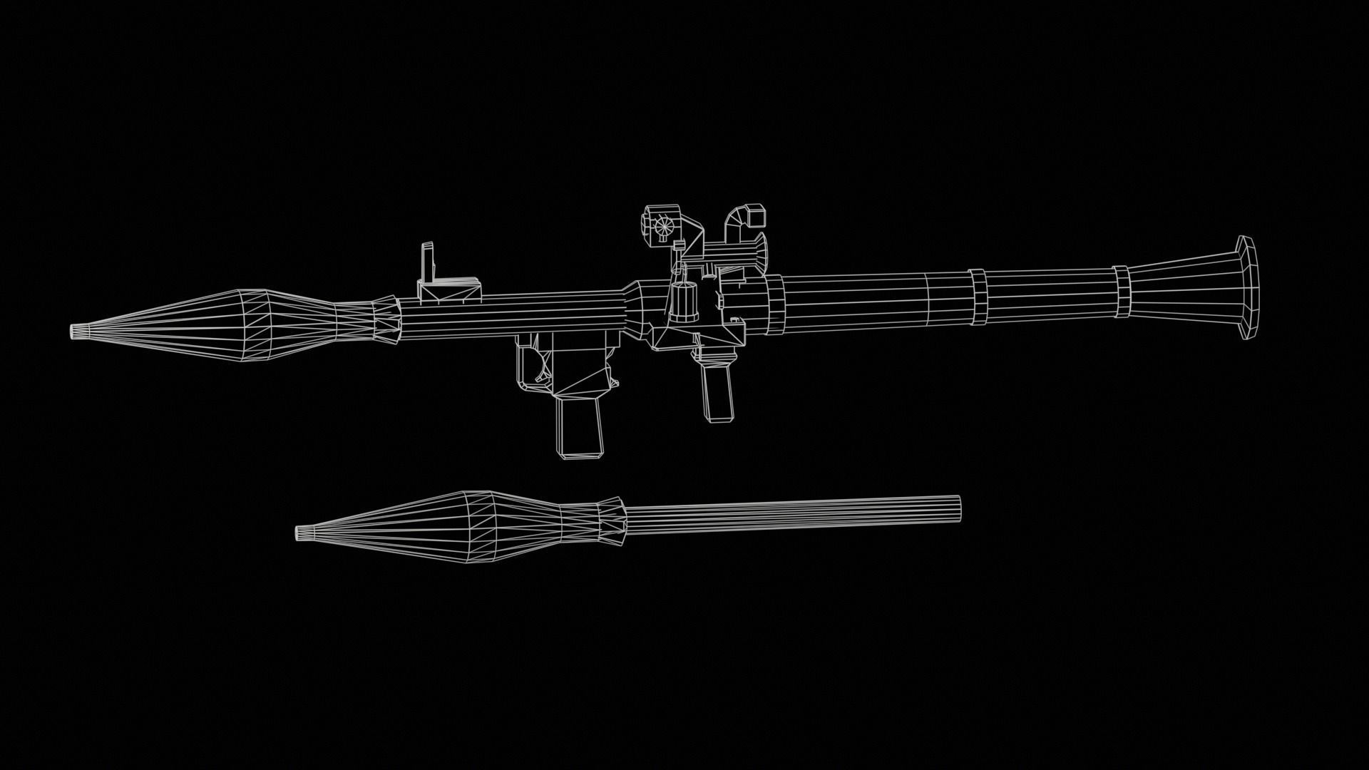 Rocket Launcher RPG-7 3D model_11