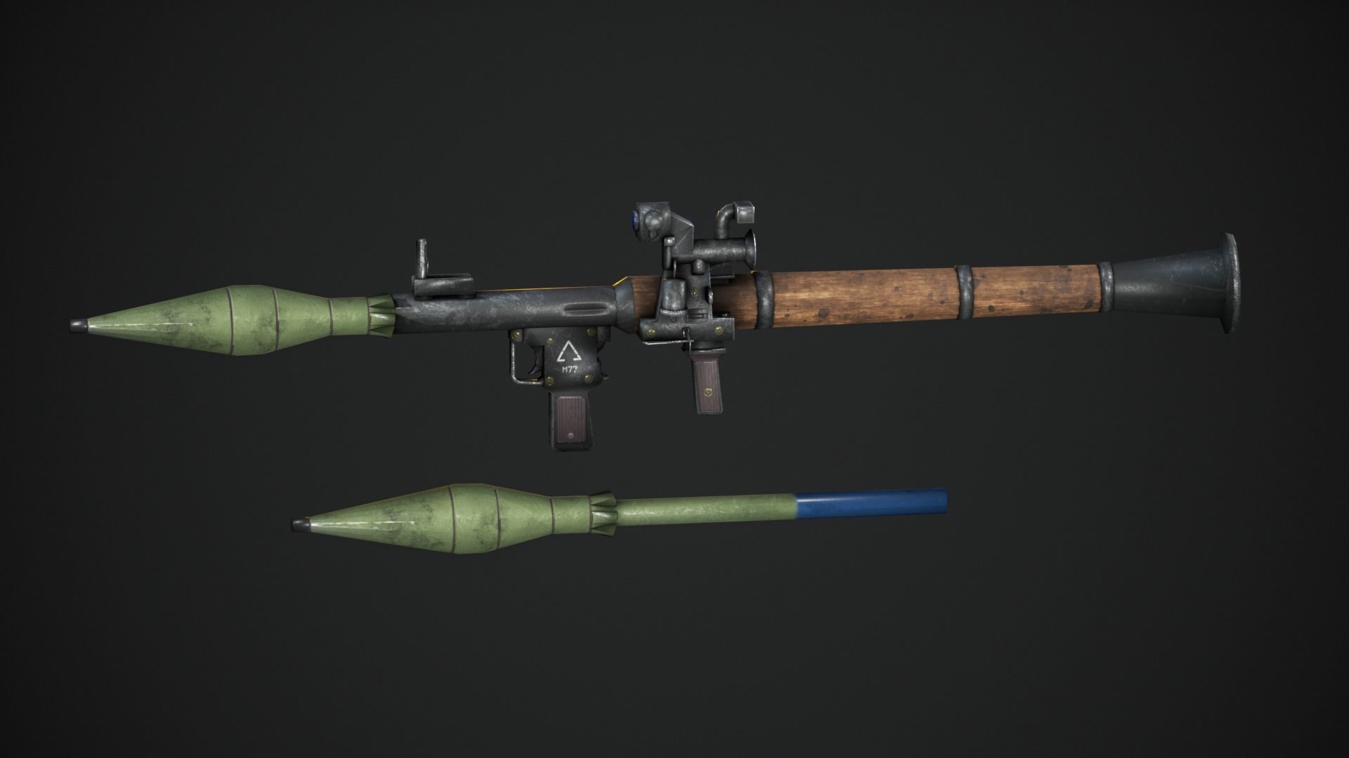 Rocket Launcher RPG-7 3D model_5