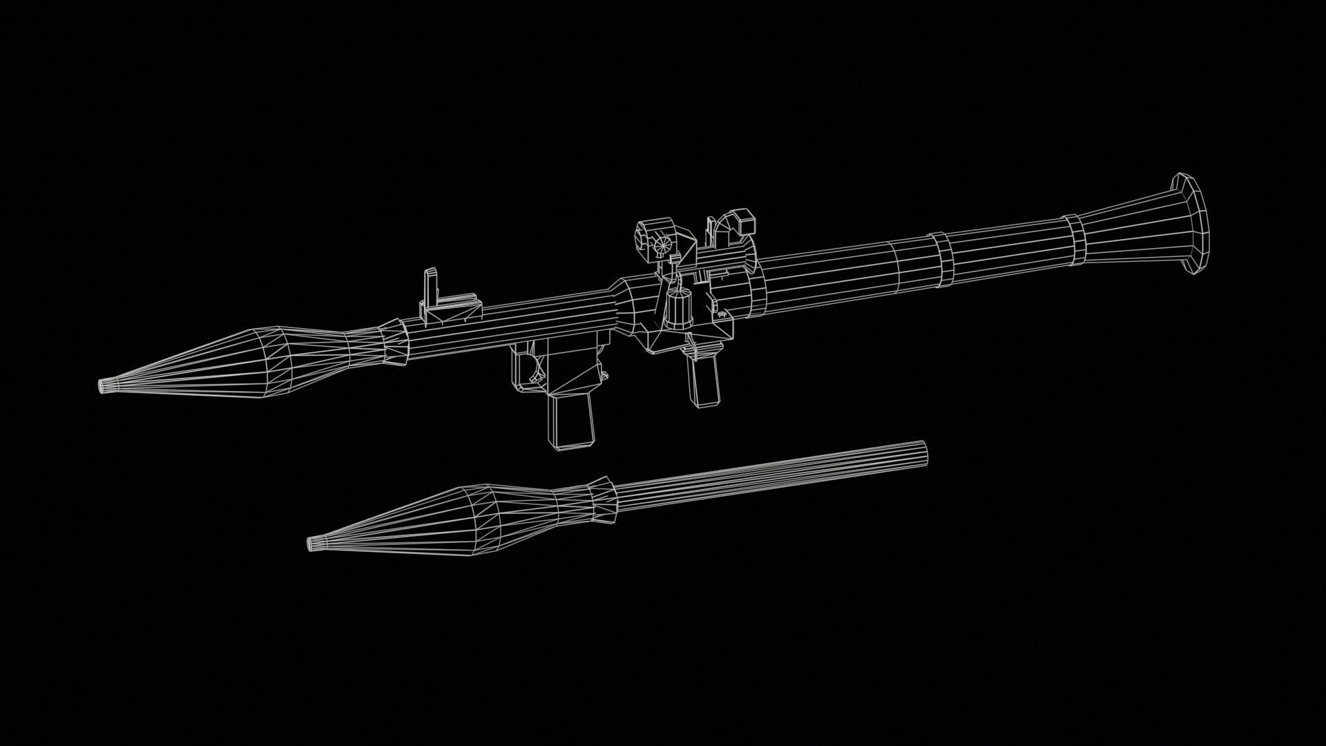 Rocket Launcher RPG-7 3D model_12