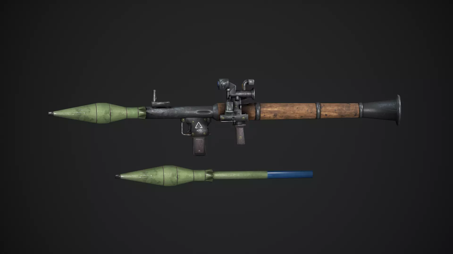 Rocket Launcher RPG-7 3D model_0