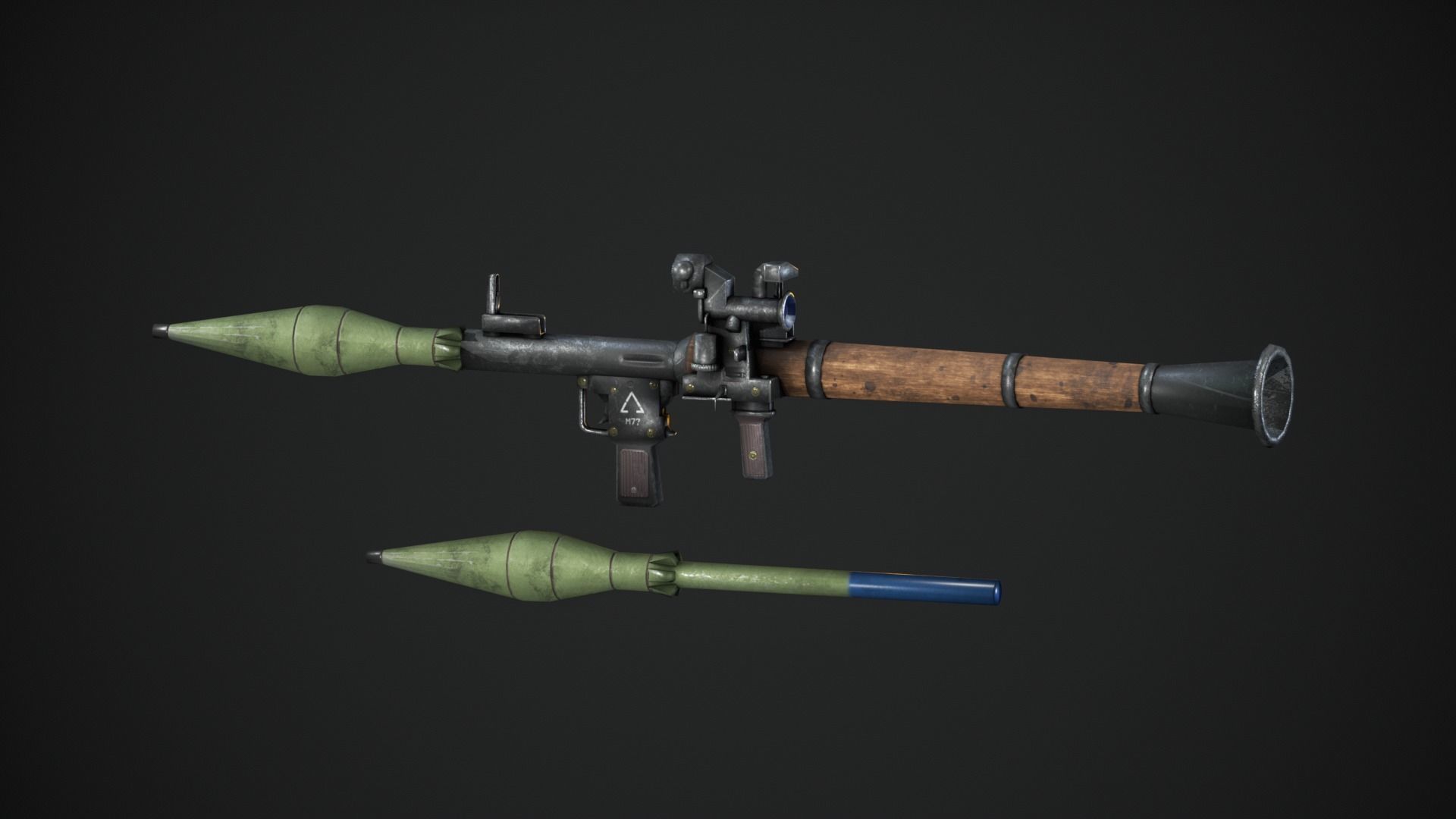 Rocket Launcher RPG-7 3D model_2