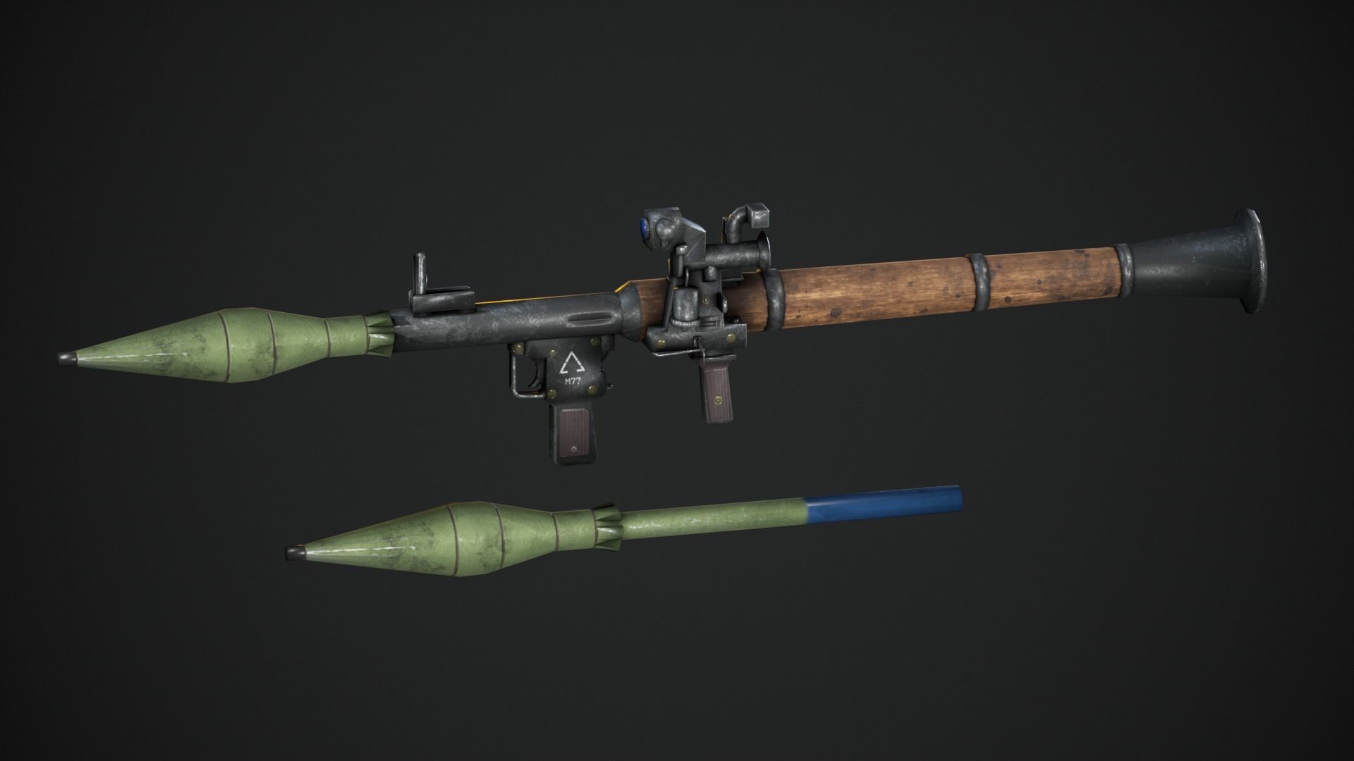 Rocket Launcher RPG-7 3D model_9