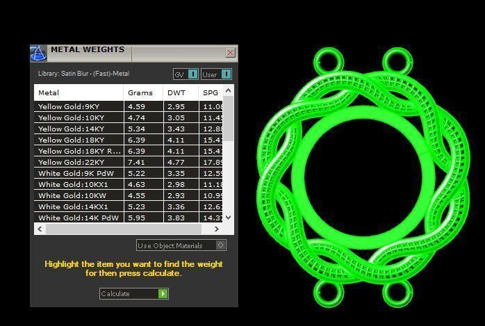 gold necklace 3D model_7