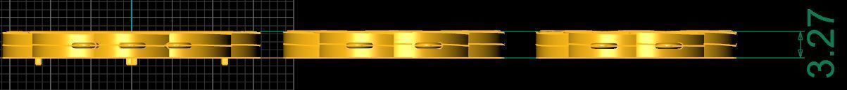 gold necklace 3D model_4