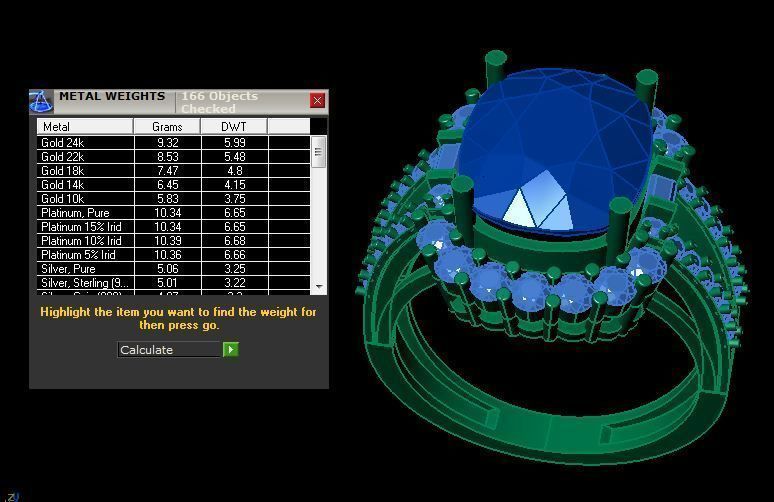 ruby daimond ring 3D print model_11