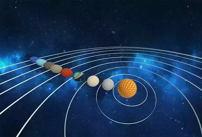 Solar System 3D print model