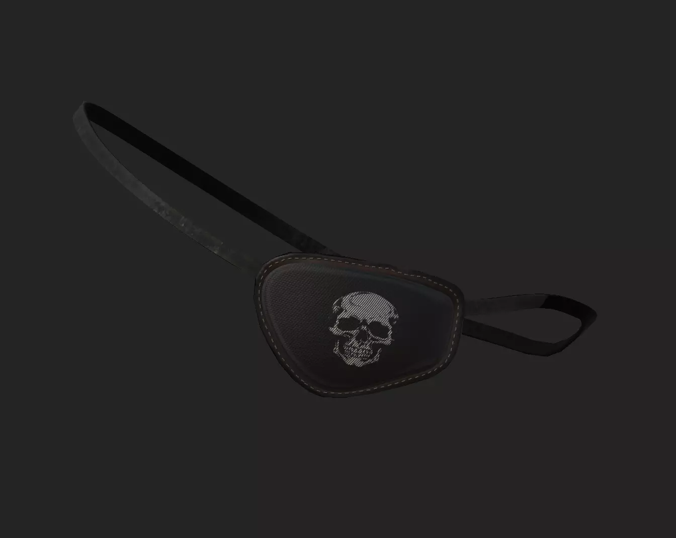 Pirate Eye patch Low-poly 3D model