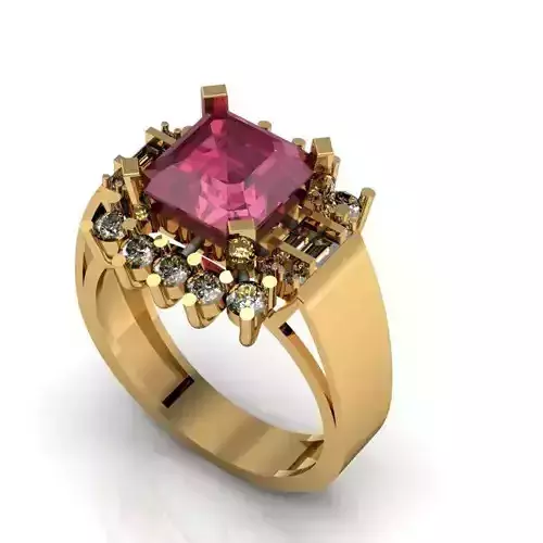 ruby daimond ring