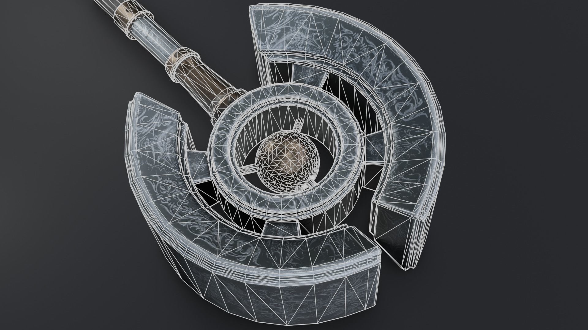 Hammer 09 Low-poly 3D model_10