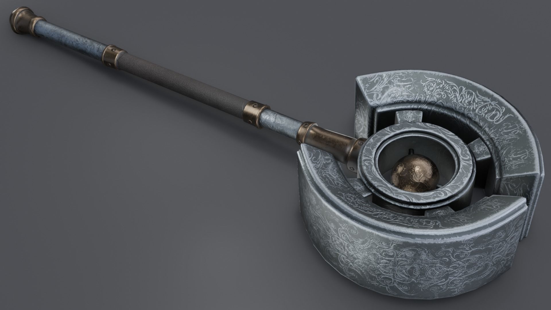 Hammer 09 Low-poly 3D model_1