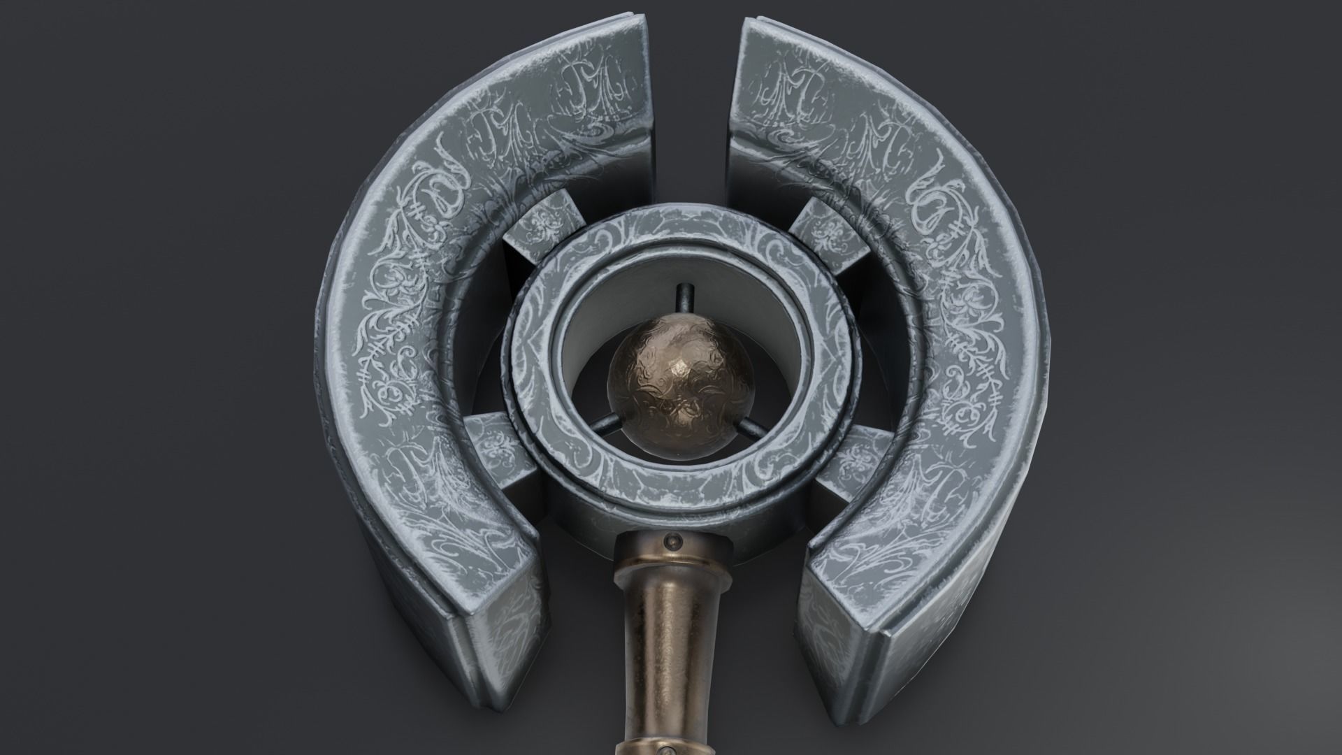 Hammer 09 Low-poly 3D model_2