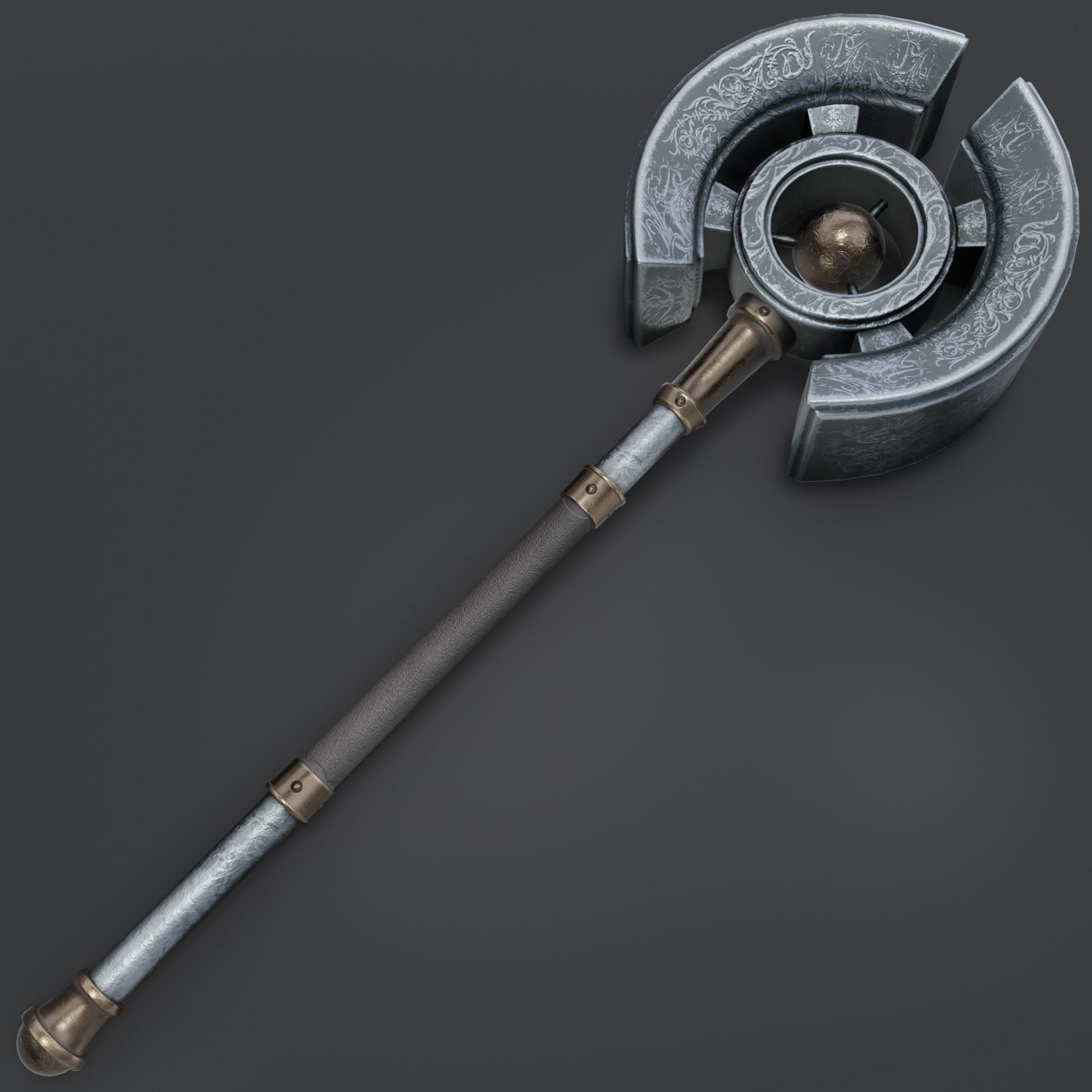 Hammer 09 Low-poly 3D model_8