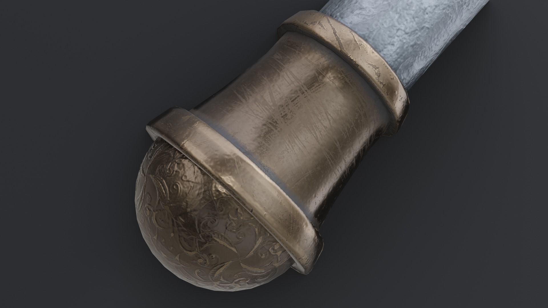 Hammer 09 Low-poly 3D model_6