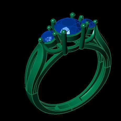 soliteir ring 3D print model_9