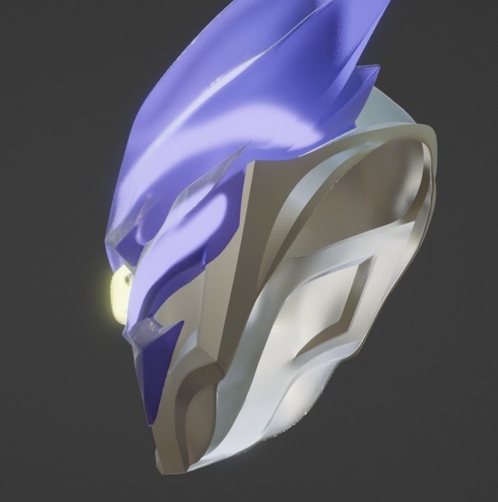 Ultraman Blazer 3D Printable cosplay replica helmet STL Model 3D print model_10