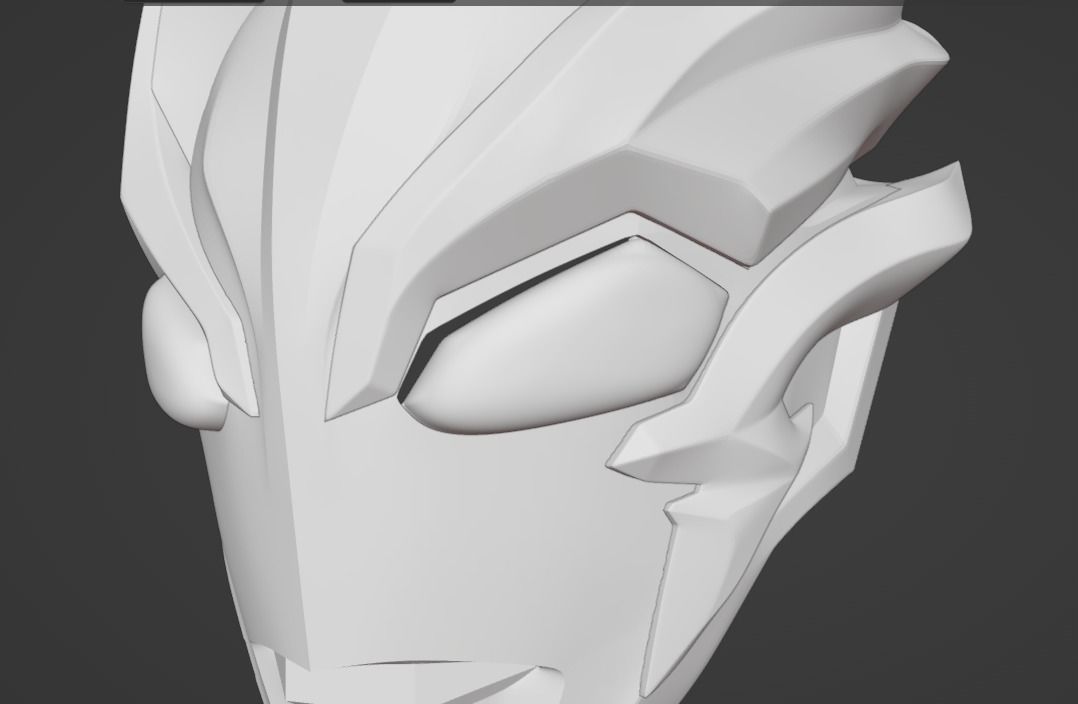 Ultraman Blazer 3D Printable cosplay replica helmet STL Model 3D print model_16