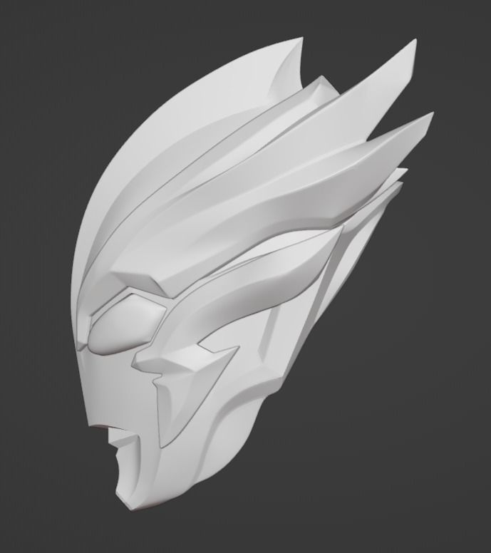 Ultraman Blazer 3D Printable cosplay replica helmet STL Model 3D print model_19