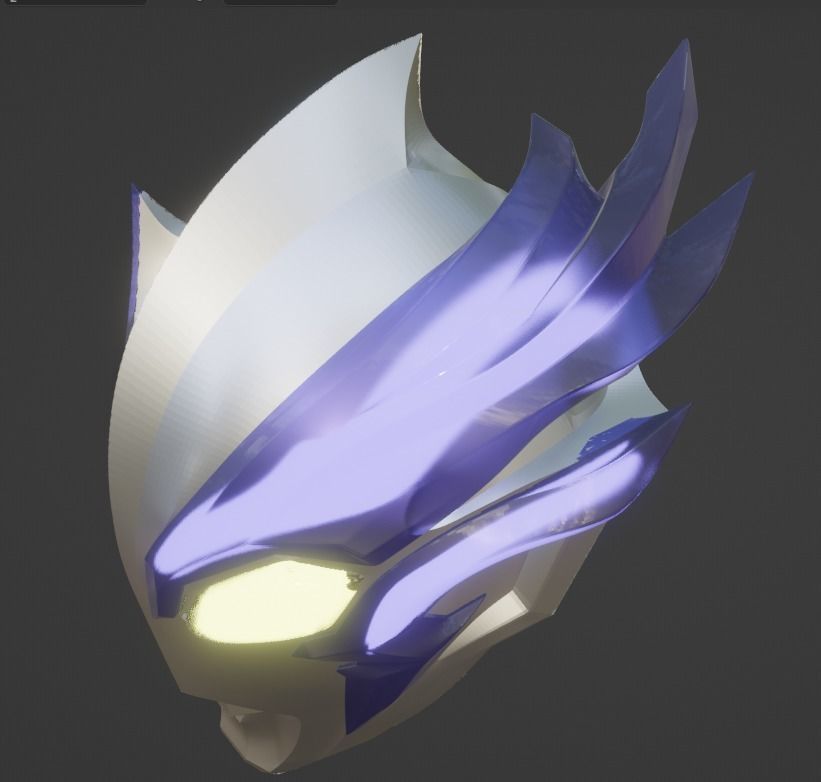 Ultraman Blazer 3D Printable cosplay replica helmet STL Model 3D print model_9