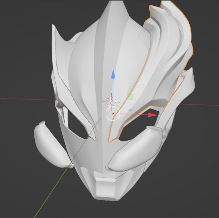 Ultraman Blazer 3D Printable cosplay replica helmet STL Model 3D print model_18