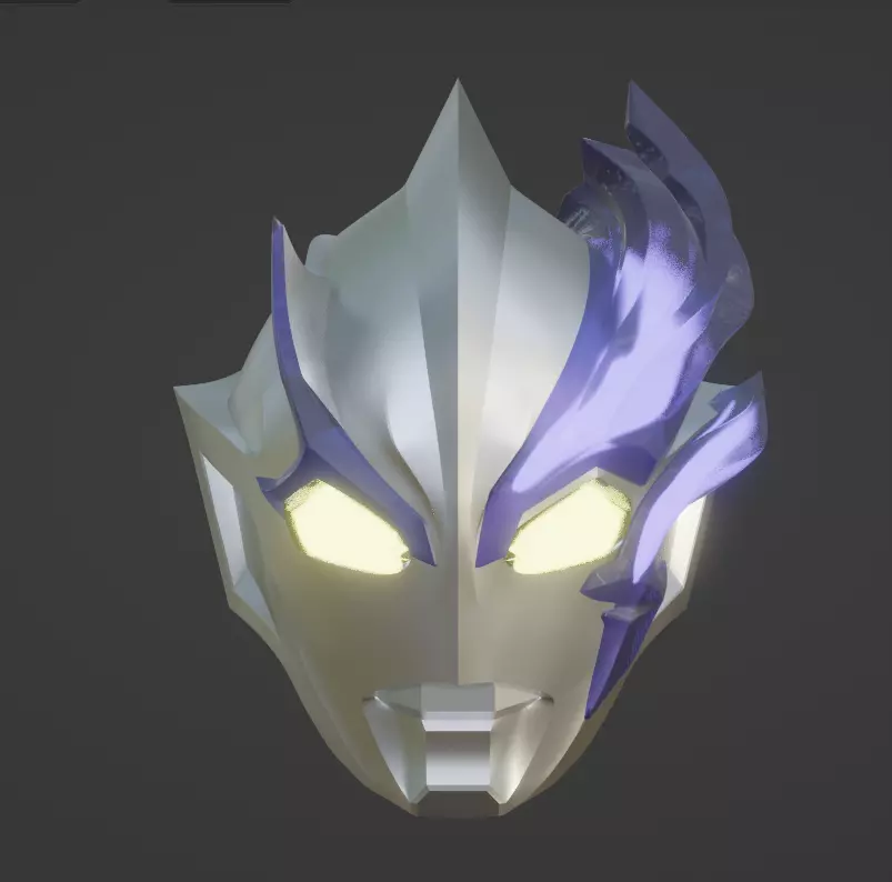 Ultraman Blazer 3D Printable cosplay replica helmet STL Model 3D print model_0