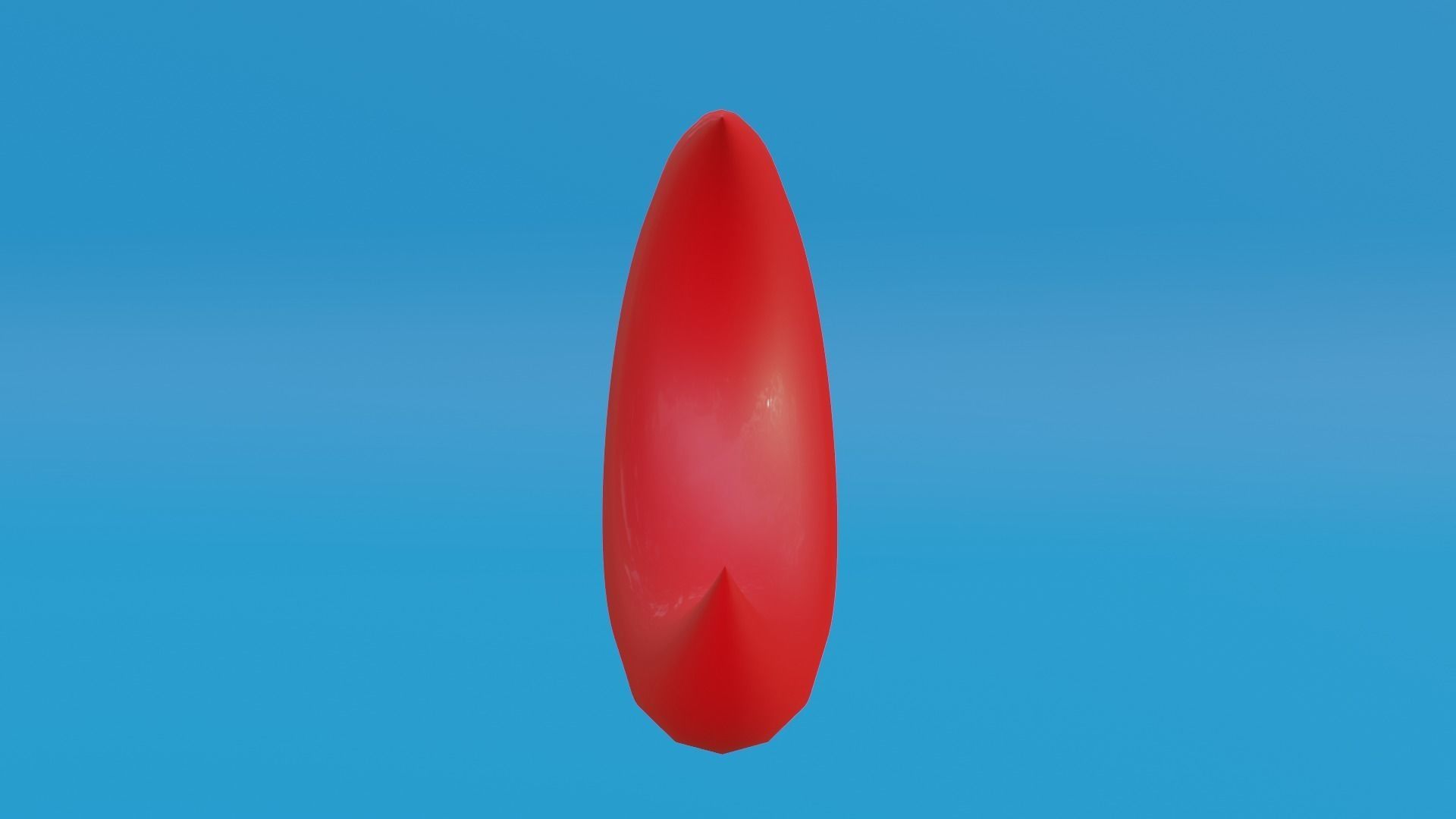 Red Moon Low-poly 3D model_11