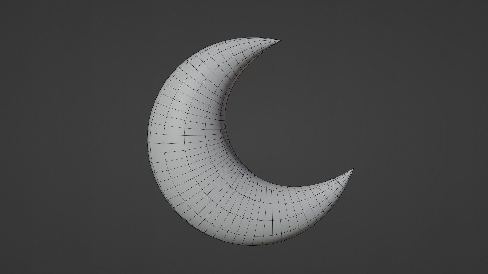 Red Moon Low-poly 3D model_15