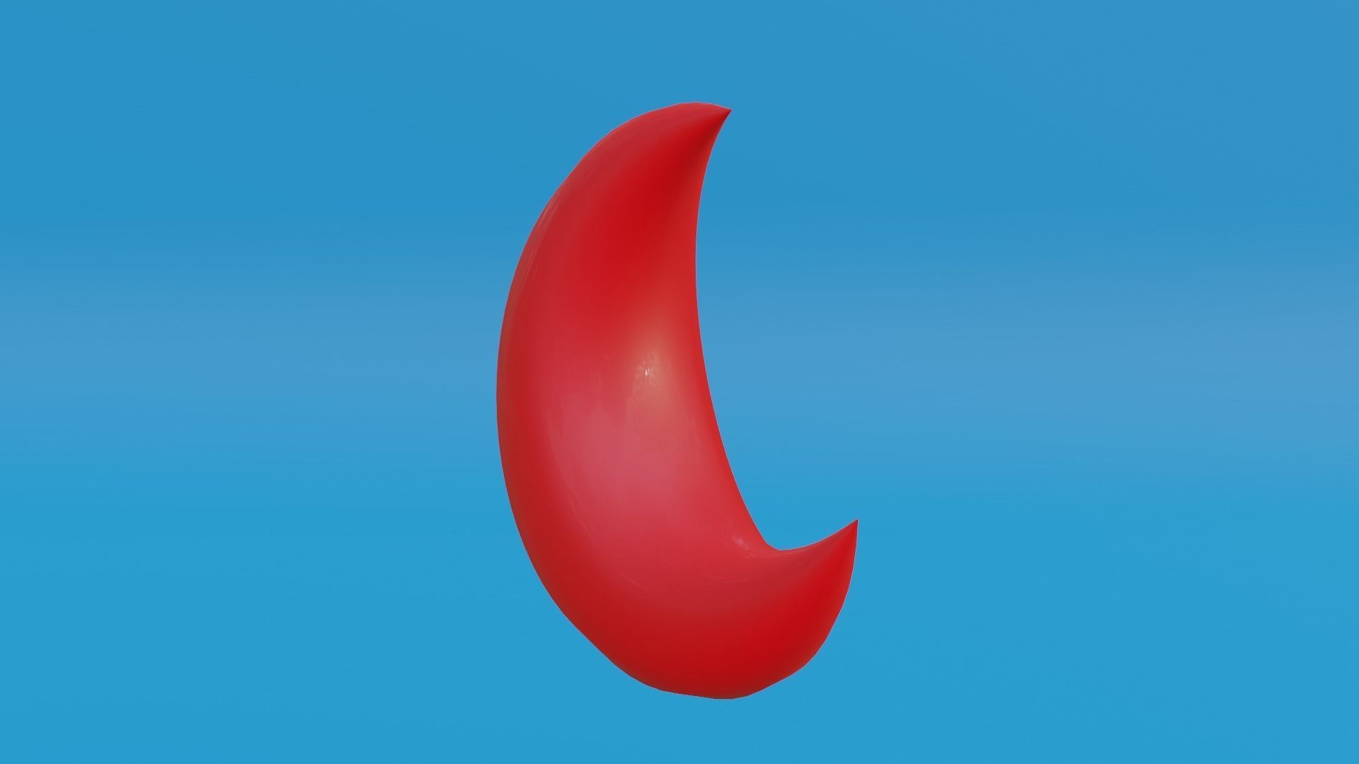 Red Moon Low-poly 3D model_10