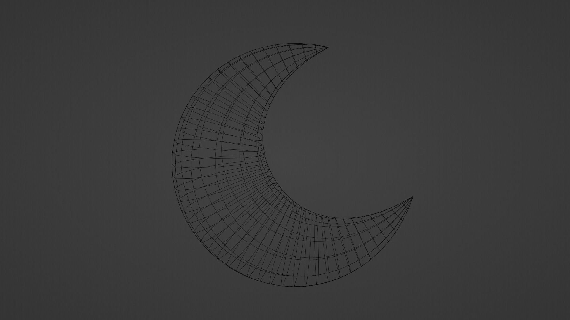 Red Moon Low-poly 3D model_12