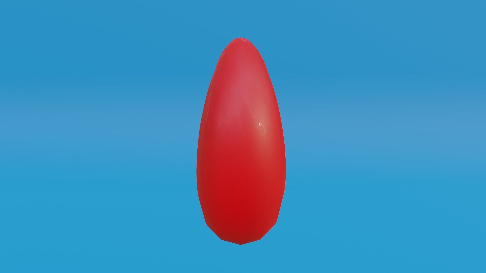 Red Moon Low-poly 3D model_3