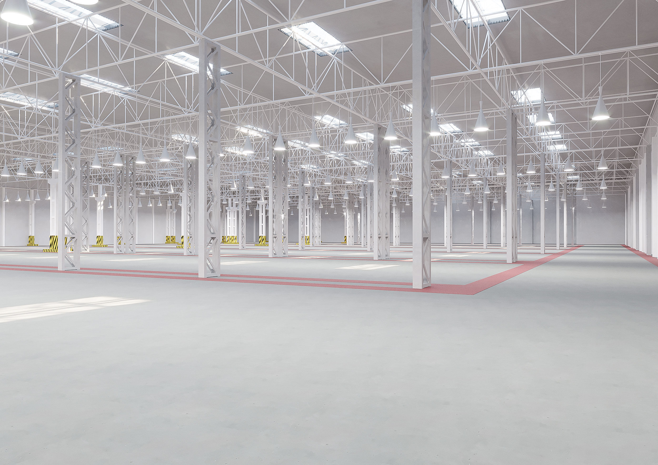 Factory warehouse 3D model_2