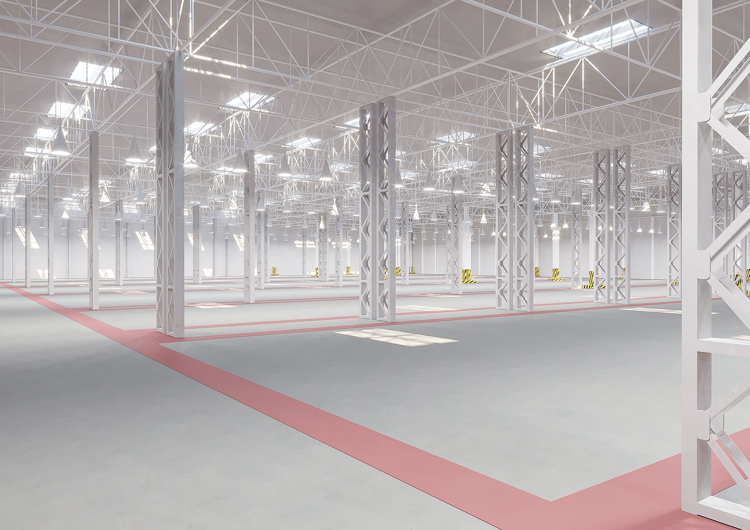 Factory warehouse 3D model_1